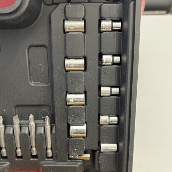 New Rechargeable Cordless Drill w/2 Lithium Batteries, Quick Charger & Tool kit! - Picture 11 of 16